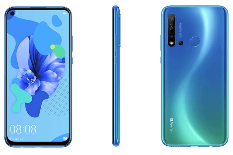 Смартфон Huawei Nova 5i Pro получит экран Full HD+ и квадрокамеру