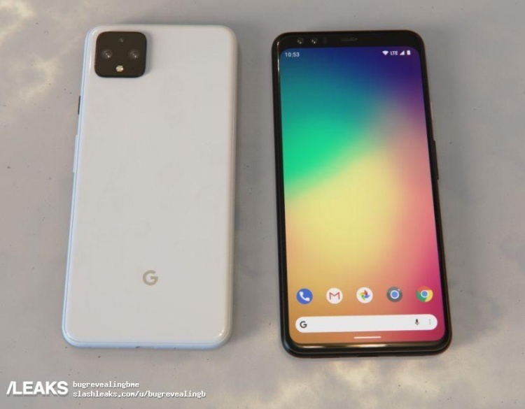 Google поделилась официальным изображением будущих смартфонов Pixel 4 и Pixel 4 XL