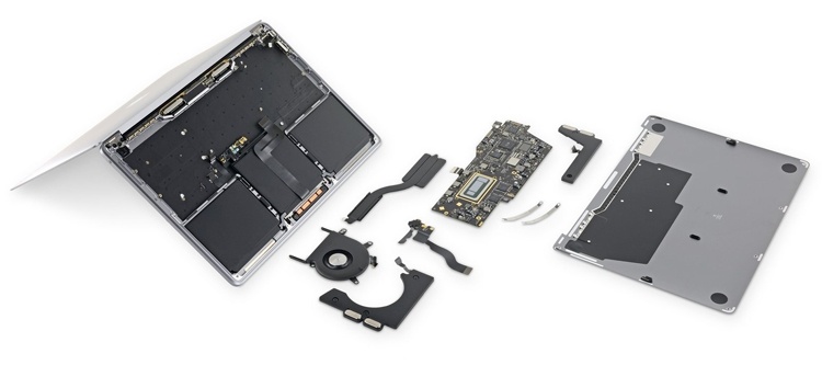 Новый ноутбук MacBook Pro 13″ починить вряд ли удастся