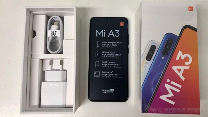 Опубликованы живые фото Xiaomi Mi A3 и его коробки, подтверждены характеристики