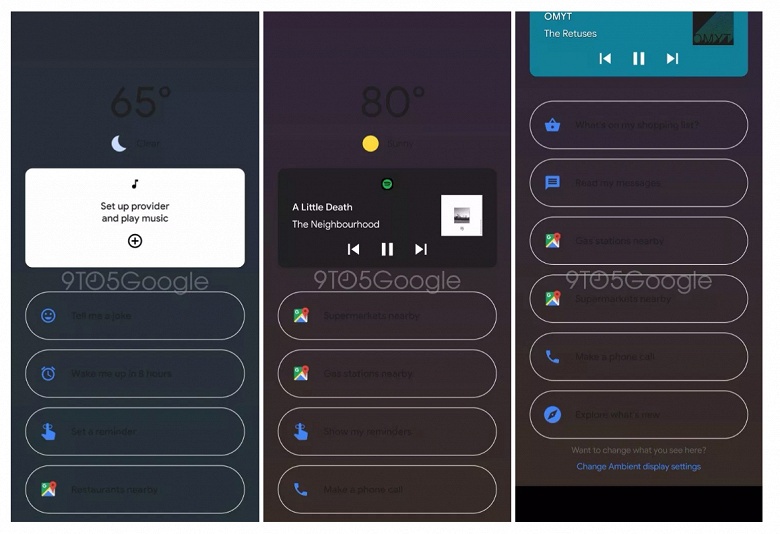 Google работает над обновлённым дизайном режима Ambient Mode