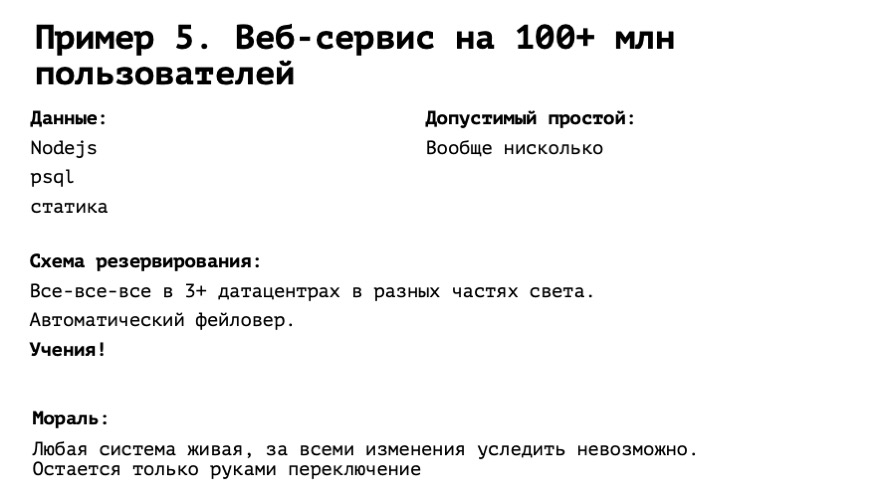 Failover: нас губит перфекционизм и… лень - 7 Failover: нас губит перфекционизм и… лень - 7