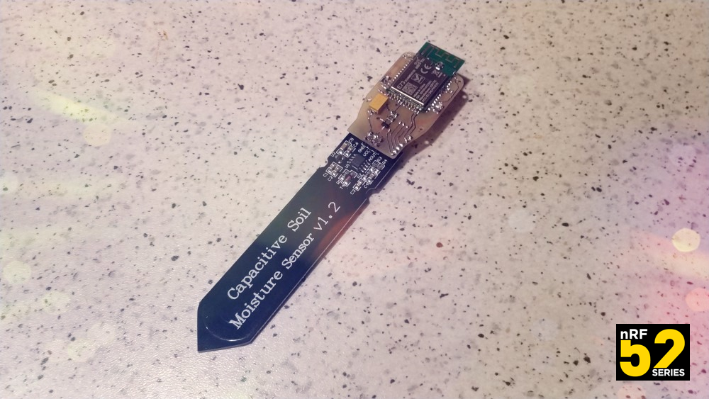 Беспроводной модуль для ёмкостного датчика влажности почвы на nRF52832 - 1 Беспроводной модуль для ёмкостного датчика влажности почвы на nRF52832 - 1