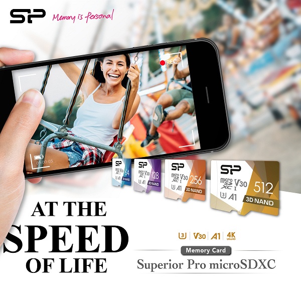 Карта памяти Superior Pro microSDXC UHS-I соответствует спецификациям UHS Speed Class 3 (U3) и UHS Video Speed Class 30 (V30) 