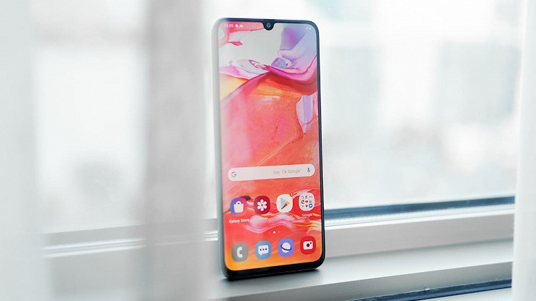 Смартфон Samsung Galaxy A70 получил поддержку флагманской стабилизации Super Steady