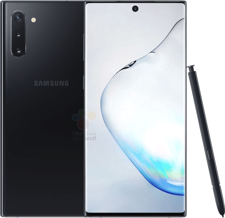 Появились полные характеристики и рендеры Samsung Galaxy Note 10 и 10+