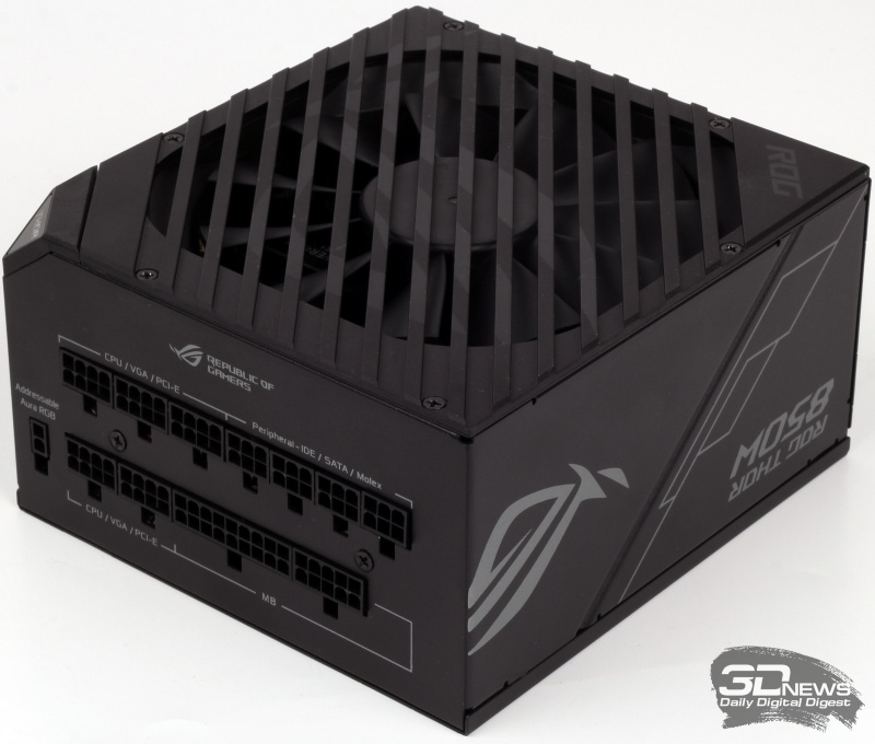 Новая статья: Блок питания ASUS ROG Thor 850P: младший в паре