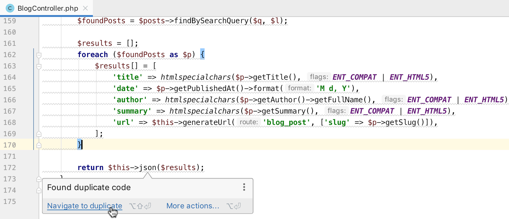 PhpStorm 2019.2: Типизированные свойства PHP 7.4, поиск дубликатов, EditorConfig, Shell-скрипты и многое другое - 9