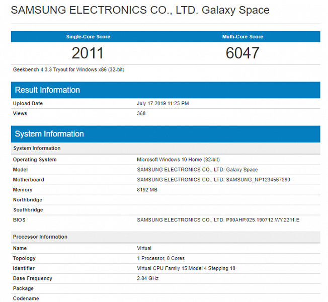Очередной ноутбук Samsung получит платформу Qualcomm