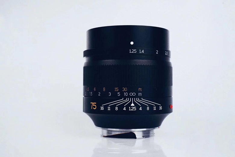 Названа дата начала продаж и цена объектива 7Artisans 75mm f/1.25