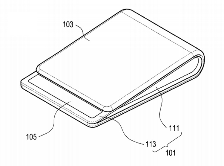Samsung проектирует смартфон-клипсу с гибким дисплеем