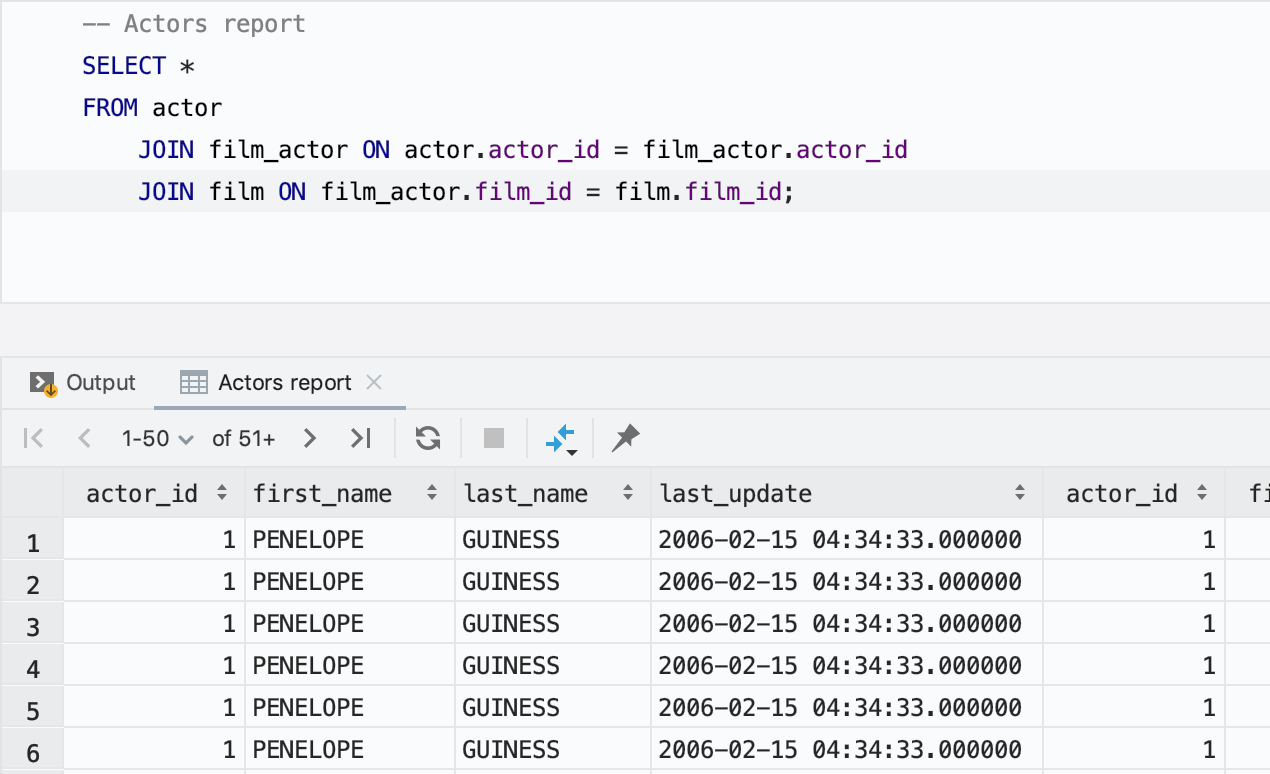 DataGrip 2019.2: Управление соединениями, поиск по данным, фильтрация в навигации - 10