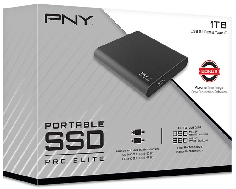 PNY Pro Elite: карманный SSD-накопитель вместимостью до 1 Тбайт