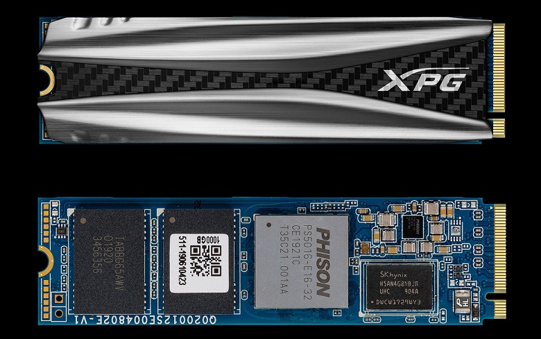 Твердотельные накопители XPG Gammix S50 оснащены интерфейсом PCIe Gen4 x4