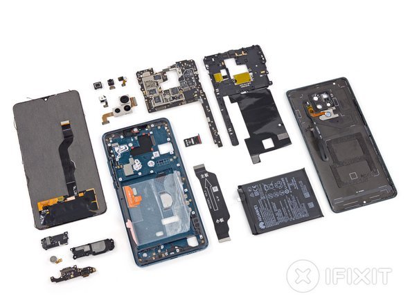В iFixit разобрали Huawei Mate 20 X 5G — модем 5G обнаружился с трудом