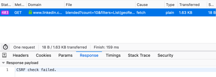 Обходим лимит поиска LinkedIn, играя с API - 9