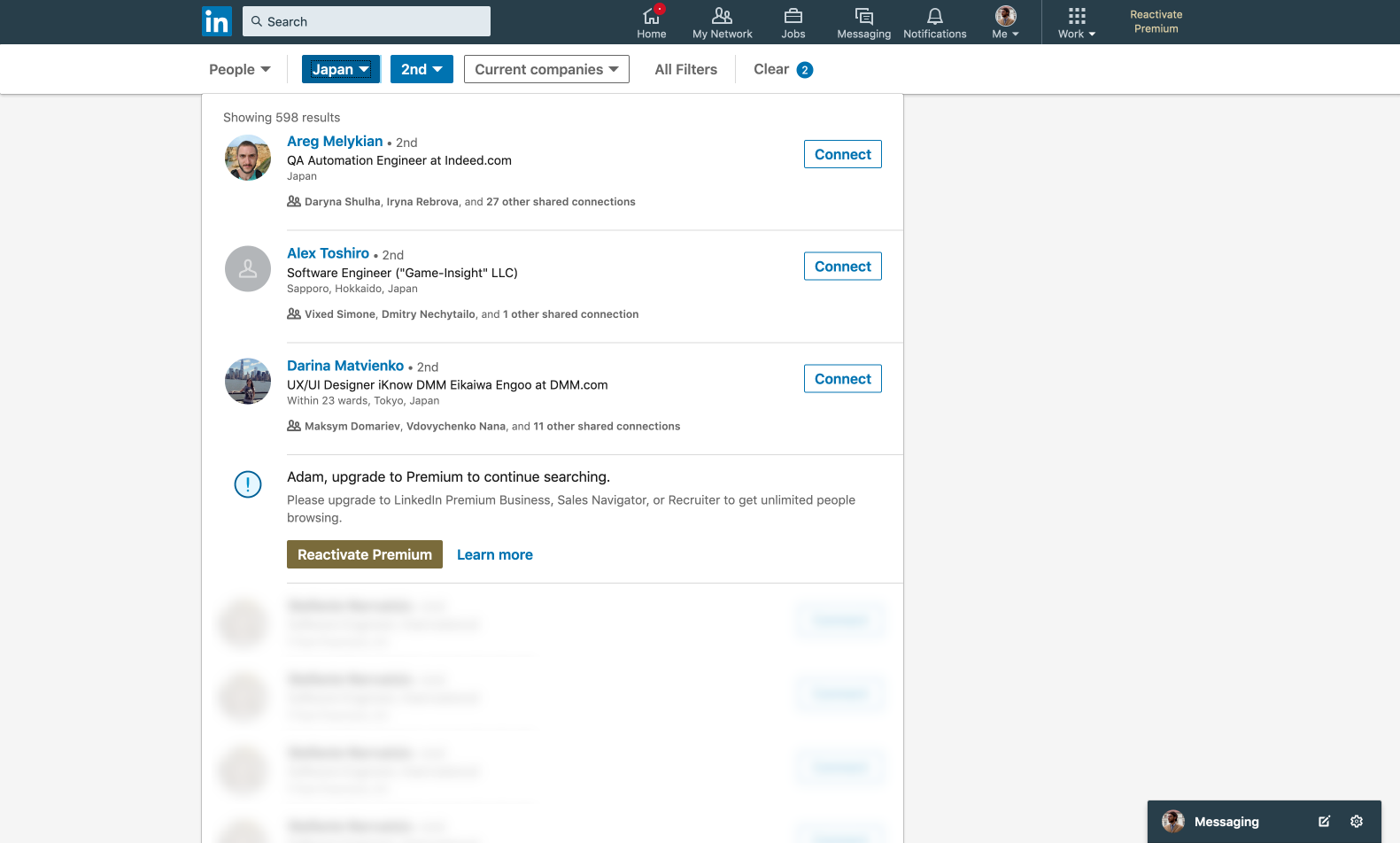 Обходим лимит поиска LinkedIn, играя с API - 1