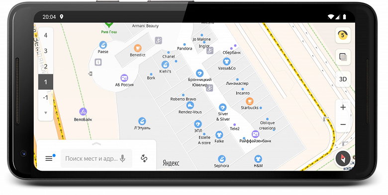 Как не заблудиться в торговом центре. «Яндекс.Карты» научились показывать поэтажные схемы зданий