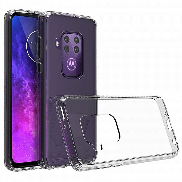 Motorola One Pro позирует на рендерах: экран с каплевидным вырезом и четверная камера