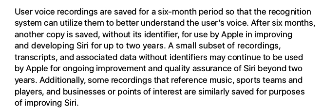 В Apple глобально прекратили прослушку пользователей через Siri, которая велась для улучшения качества сервиса - 3 В Apple глобально прекратили прослушку пользователей через Siri, которая велась для улучшения качества сервиса - 3