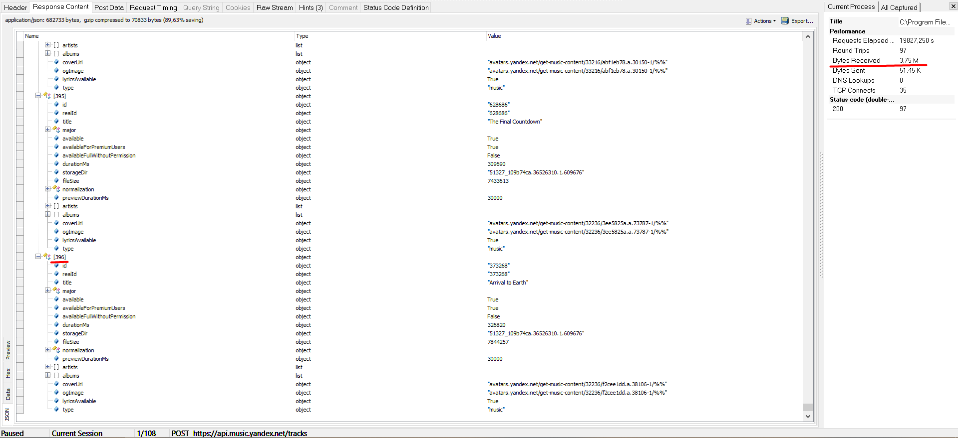 Как я библиотеку для сервиса «Яндекс.Музыка» писал - 8 Тяжёлый запрос