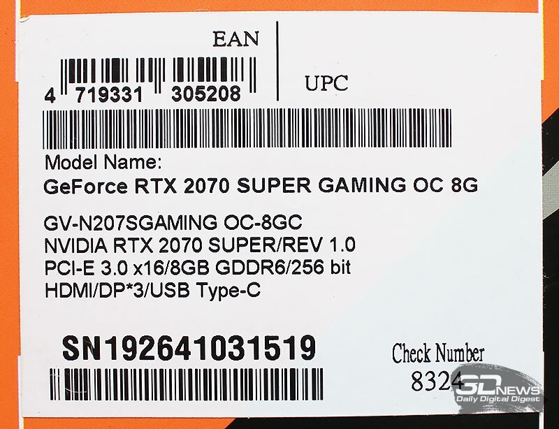 Новая статья: Обзор видеокарты Gigabyte GeForce RTX 2070 SUPER Gaming OC: стремление к 2080-й