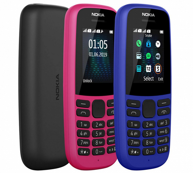 Кнопочный телефон Nokia 105 (2019) поступает в продажу