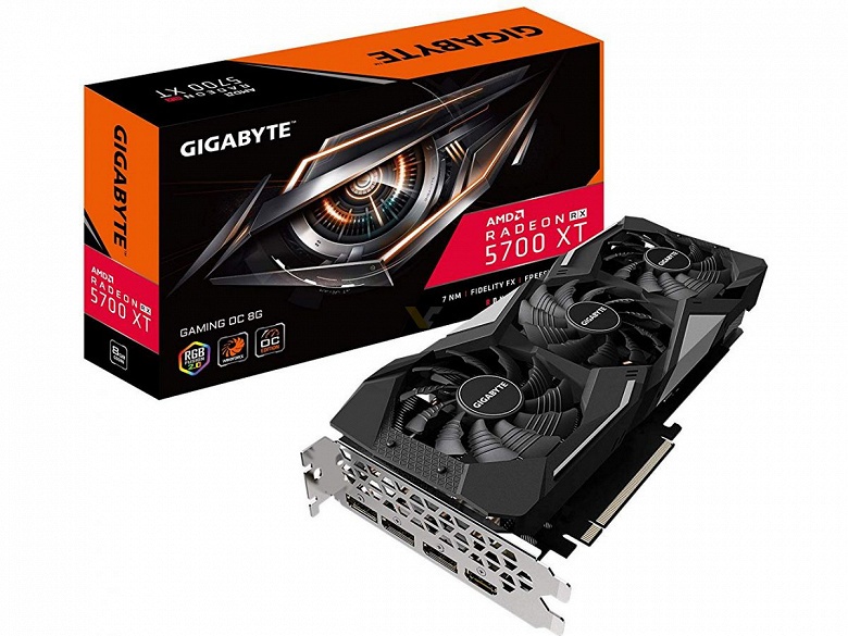 Разогнанная 3D-карта Gigabyte RX 5700 XT GAMING OC позирует на официальных рендерах - 1 Разогнанная 3D-карта Gigabyte RX 5700 XT GAMING OC позирует на официальных рендерах