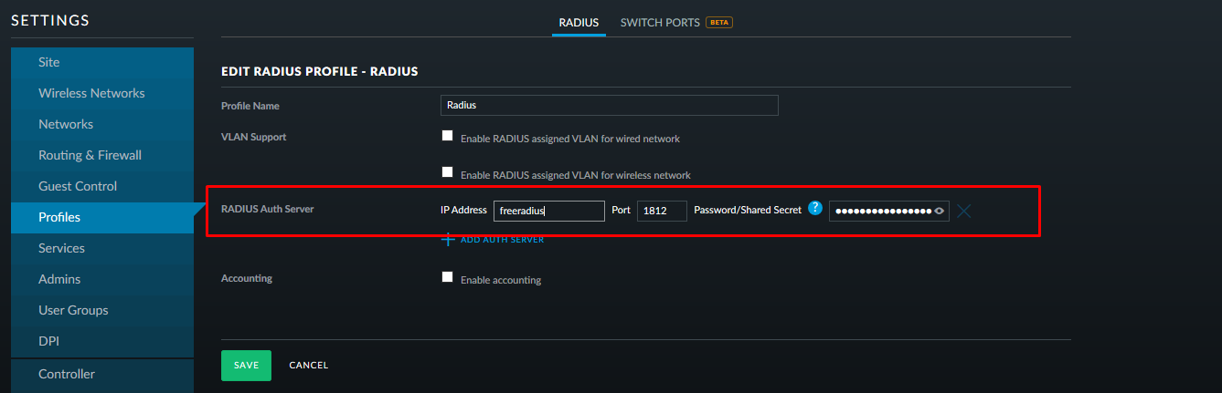 WiFi Enterprise. FreeRadius + FreeIPA + Ubiquiti - 3