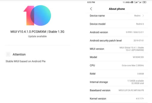 Бюджетные бестселлеры Xiaomi Redmi 6 и Redmi 6A получили Android Pie