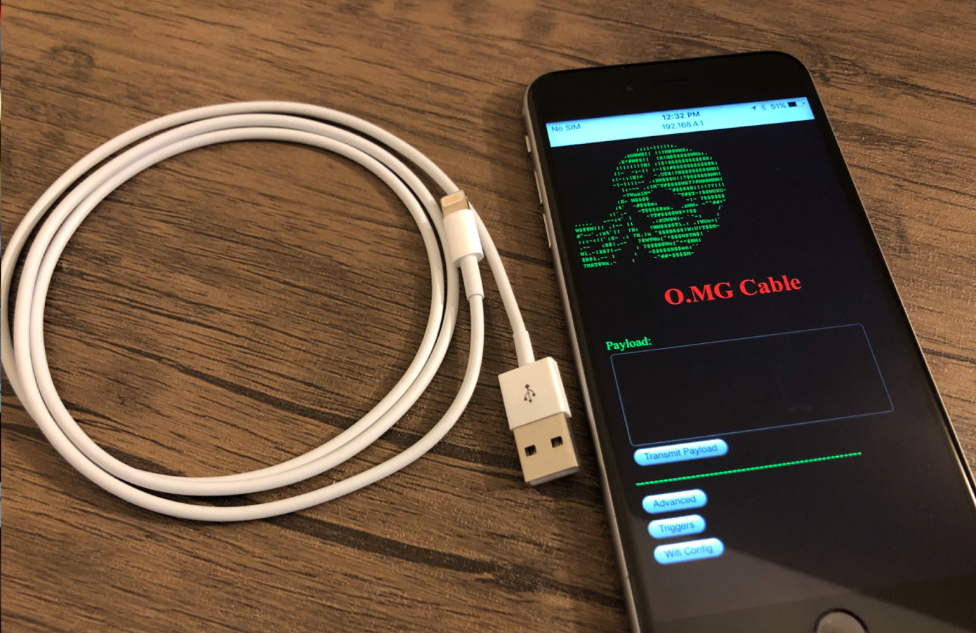 Фейковый зарядный кабель для iPhone как элемент взлома ноутбуков — «O.MG Cable» - 1