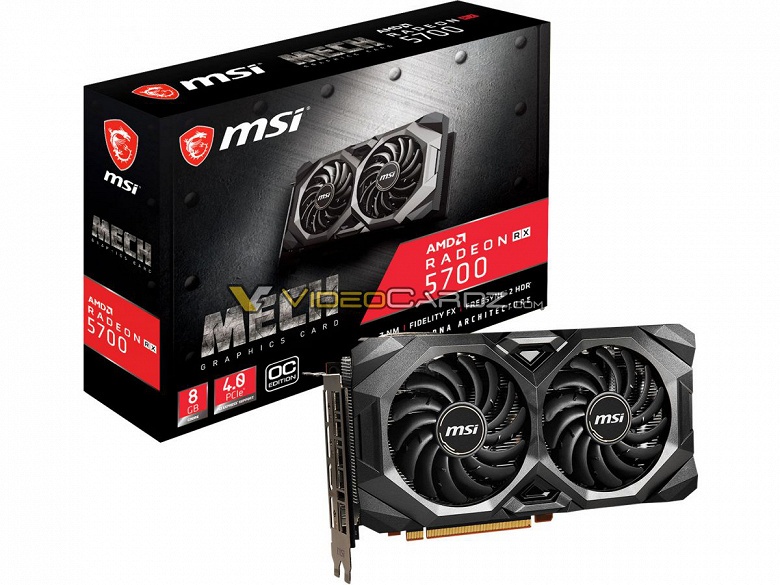 Представлен окончательный дизайн MSI Radeon RX 5700 MECH OC