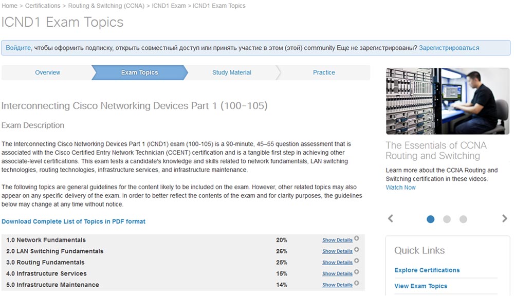 Тренинг Cisco 200-125 CCNA v3.0. День 17. Итоги пройденного и дорожная карта курса CCNA - 10