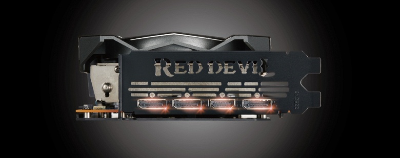 Видеокарты PowerColor Red Devil Radeon RX 5700 получили подсветку... видеопортов