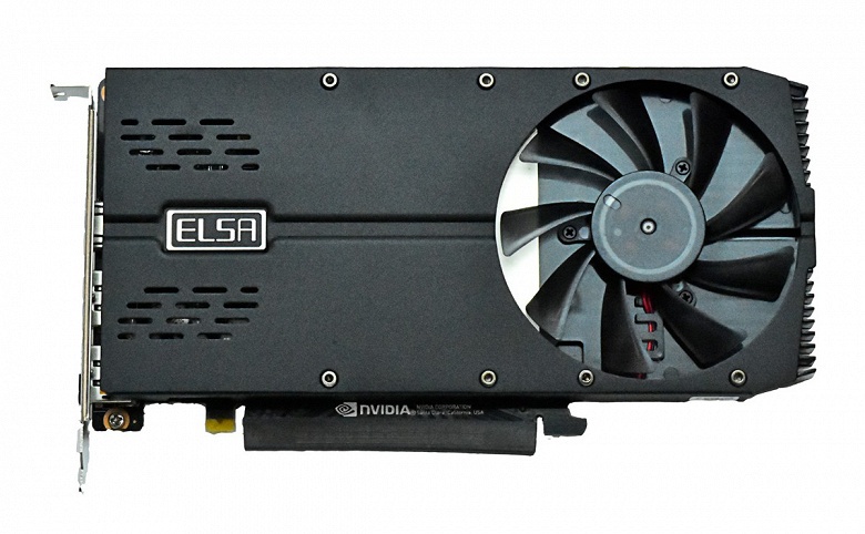 Видеокарта ELSA GeForce GTX 1650 SP занимает лишь один слот расширения