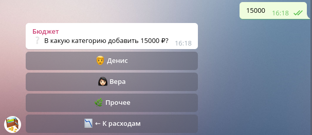 Семейный бюджет в Telegram - 8