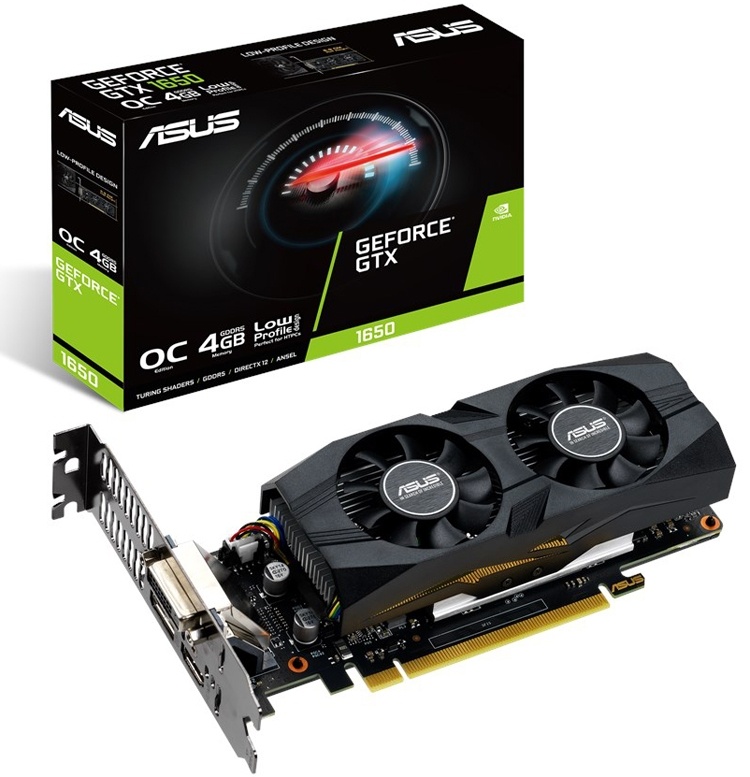 ASUS выпустила низкопрофильные ускорители GeForce GTX 1650 ASUS выпустила низкопрофильные ускорители GeForce GTX 1650