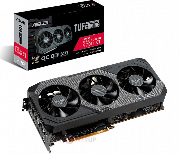 Представлены 3D-карты Asus TUF Gaming X3 Radeon RX 5700