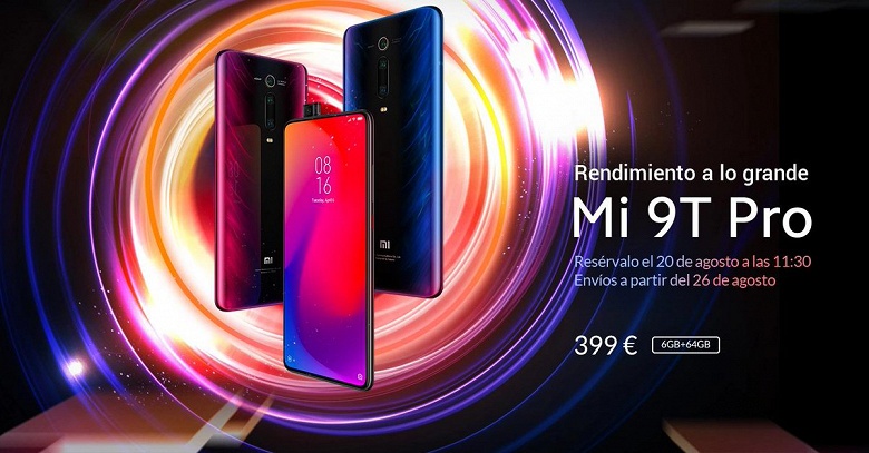 Долгожданный смартфон Xiaomi Mi 9T Pro уже можно заказать в Европе за 399 евро