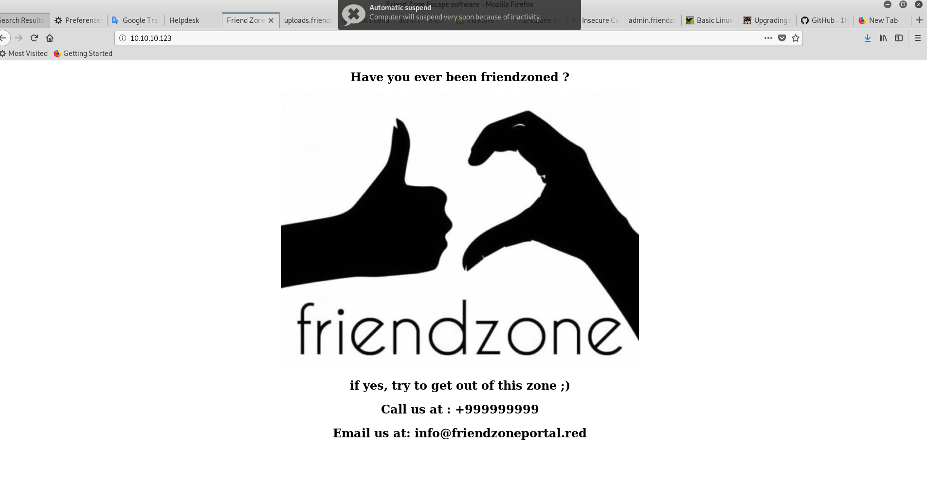 Прохождение лабораторной машины для пентеста «Hackthebox — Friendzone» - 7