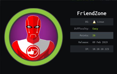 Прохождение лабораторной машины для пентеста «Hackthebox — Friendzone» - 1