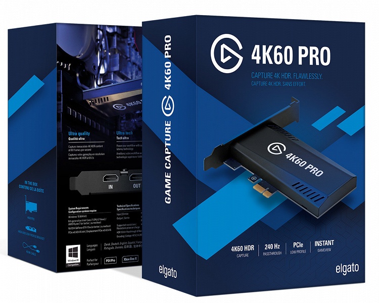 Начались продажи карты захвата изображения Elgato 4K60 Pro MK.2, поддерживающей 4K и HDR10