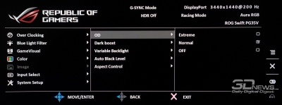 Новая статья: Обзор игрового UWQHD-монитора ASUS ROG Swift PG35VQ: новый этап развития Новая статья: Обзор игрового UWQHD-монитора ASUS ROG Swift PG35VQ: новый этап развития