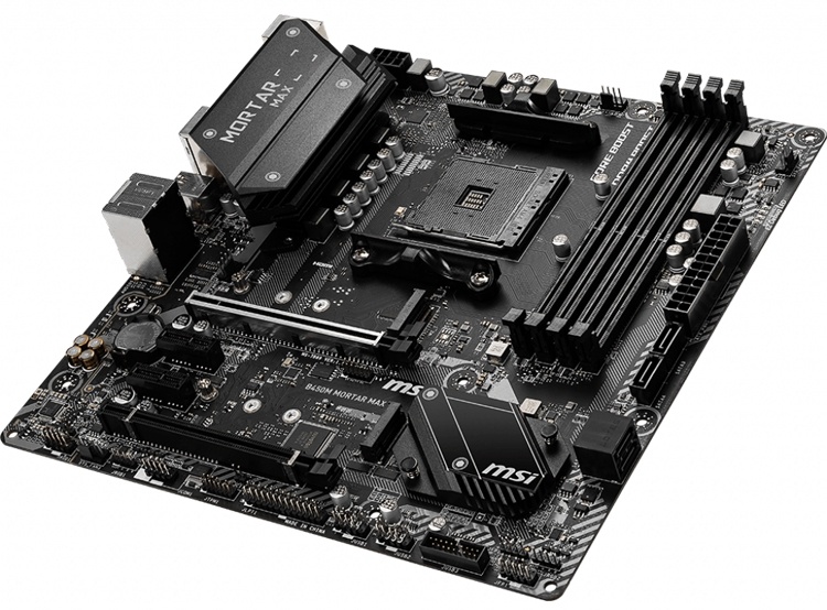 Плата MSI B450M Mortar Max для чипов AMD поддерживает подсветку Mystic Light