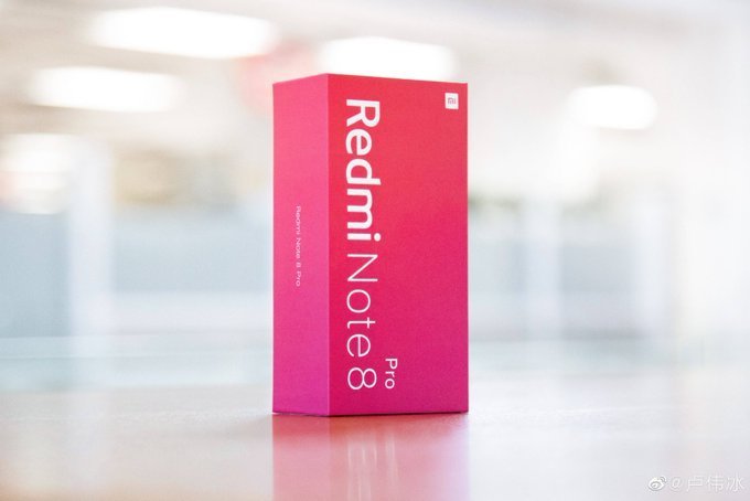 Названа цена Redmi Note 8 Pro. Фото упаковки