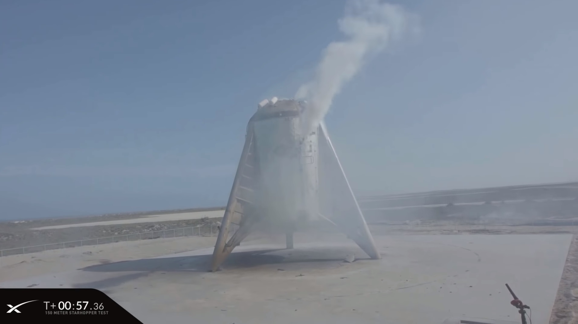 SpaceX провела летные испытания прототипа ракеты Starship — взлет на высоту 150 метров и мягкая посадка на площадку - 10