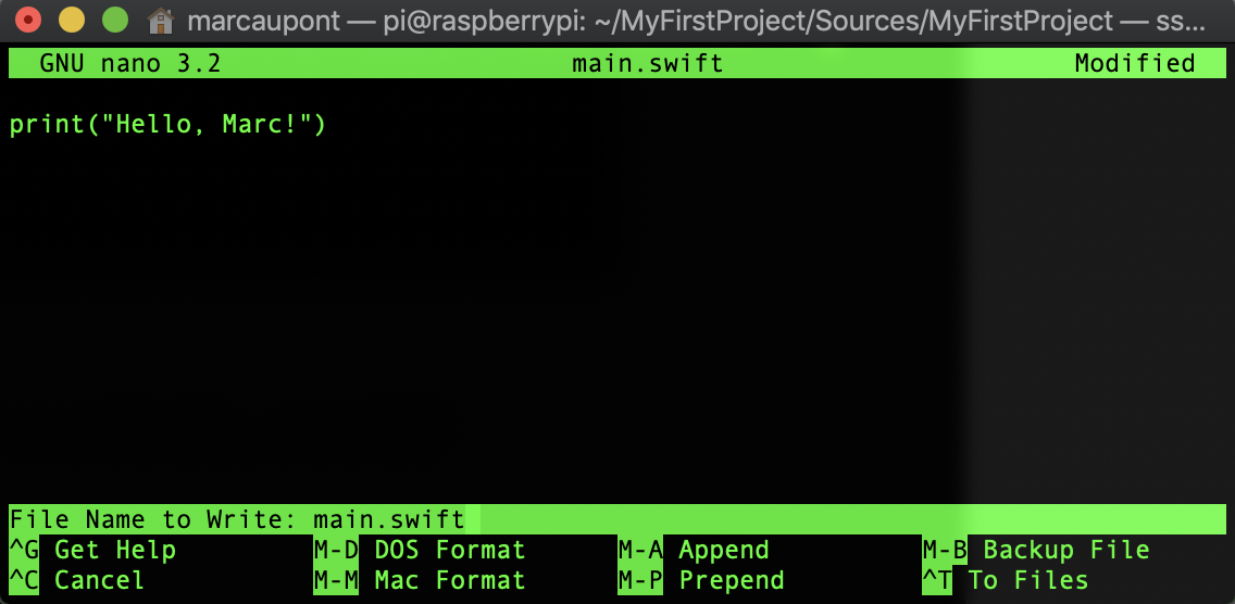 Язык программирования Swift на Raspberry Pi - 15