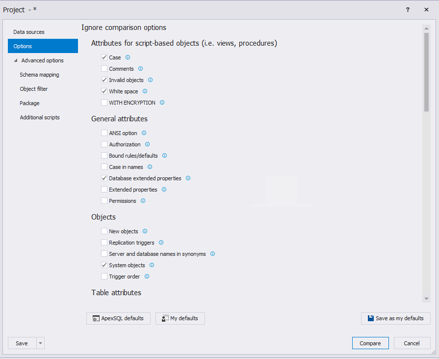 Сравнение компараторов для синхронизации схем и данных баз данных MS SQL Server - 50 Сравнение компараторов для синхронизации схем и данных баз данных MS SQL Server - 50
