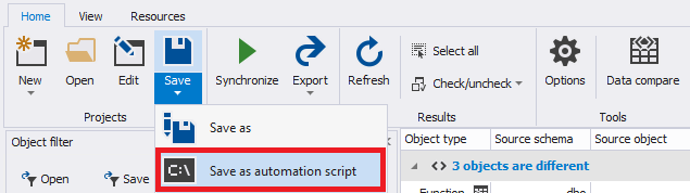Сравнение компараторов для синхронизации схем и данных баз данных MS SQL Server - 64 Сравнение компараторов для синхронизации схем и данных баз данных MS SQL Server - 64