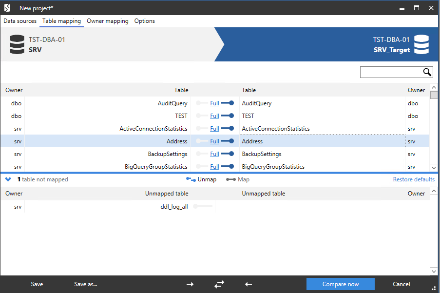 Сравнение компараторов для синхронизации схем и данных баз данных MS SQL Server - 83 Сравнение компараторов для синхронизации схем и данных баз данных MS SQL Server - 83